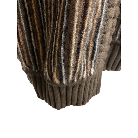 Missoni Made In Italy Striped Knit Wool Cardigan Coat Size 40 - Picture 5 of 16